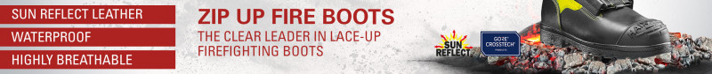 HAIX Zip up Firefighter boots